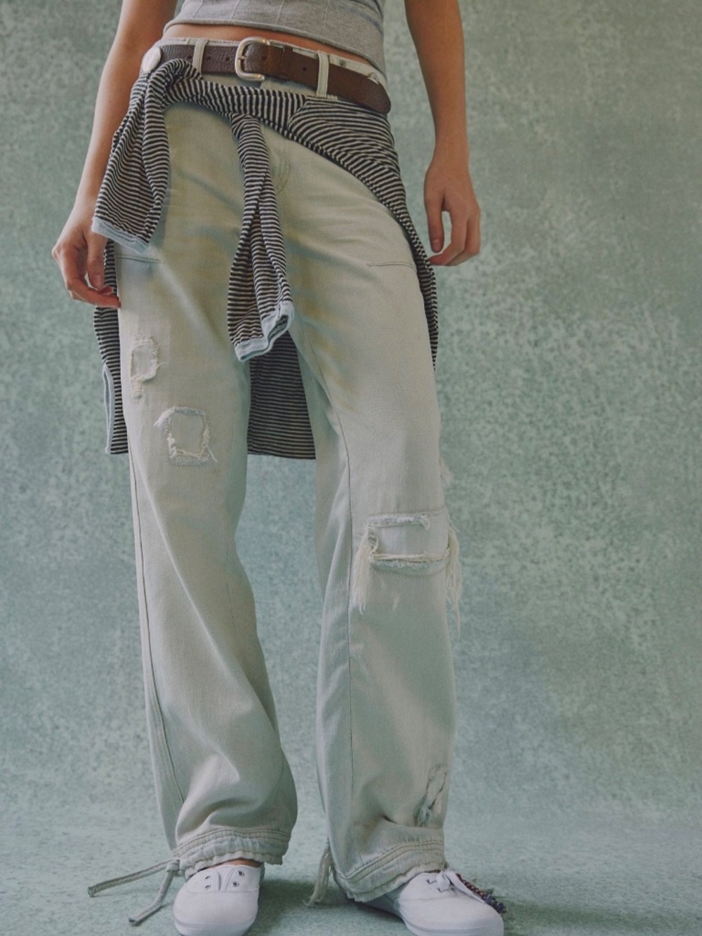 NWT Free People Don't Wait Up Baggy Boyfriend Jeans, Size 30/Size 10